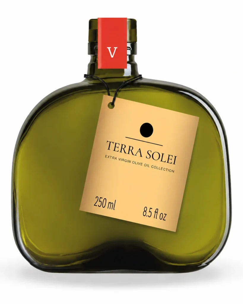 Terra Solei Vibrant Hojiblanca 250 ml bottle with the Terra Solei tag